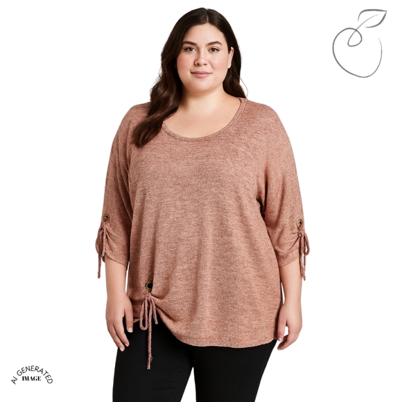 SIGNATURE STUDIO PLUS SIZE CASUAL TOP 3X - Picture 3 of 12